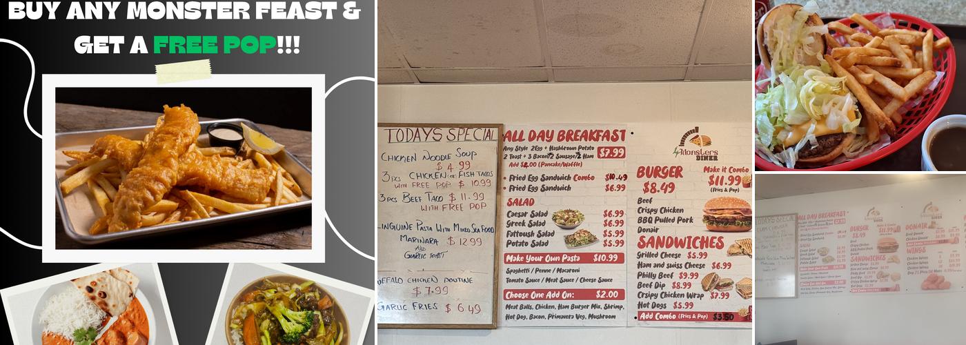 4Monsters Diner Menu