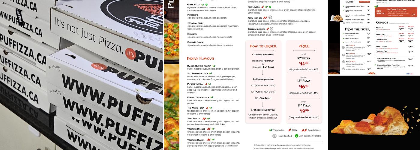 PUFFIZZA Menu