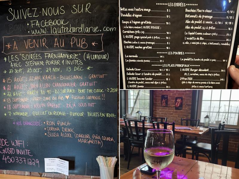 Pub L'autre bar d'la rue Menu