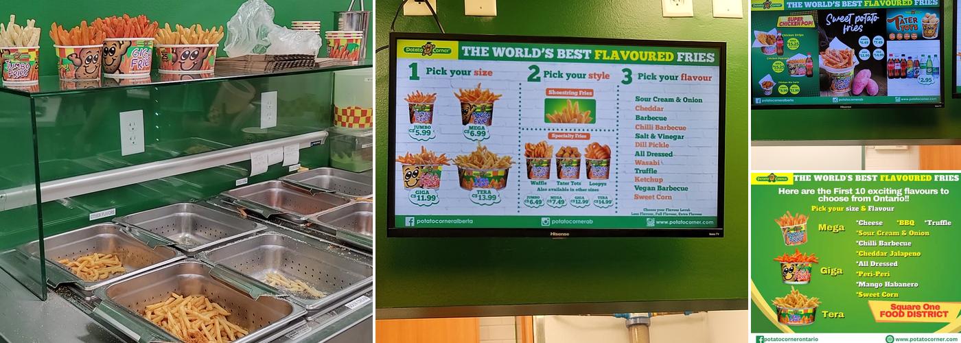 Potato corner Menu