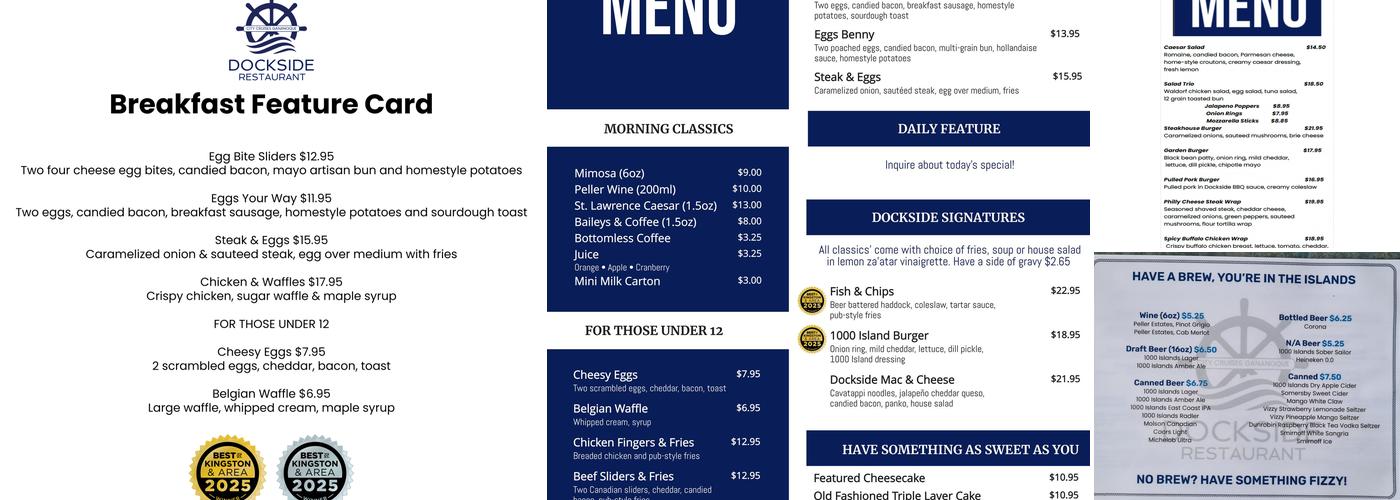 DOCKSIDE Menu