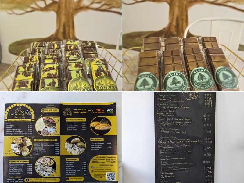 La Boulangerie Libanaise Menu