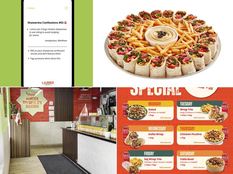 Lazeez Shawarma Menu