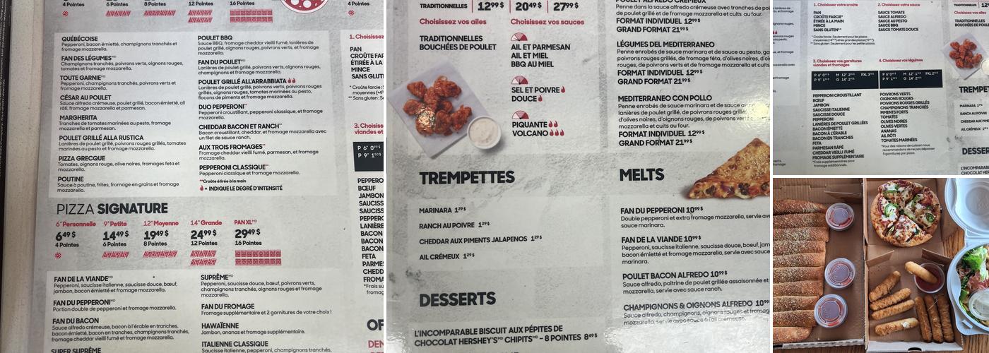 pizza hut vimont Menu