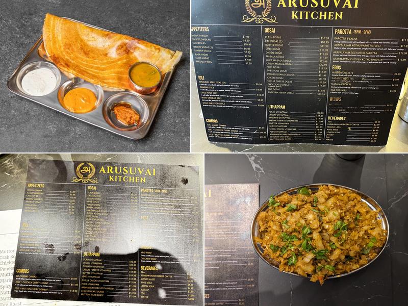 Arusuvai Kitchen Menu