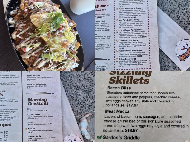 Spice Nosh Brunch & Bar Menu