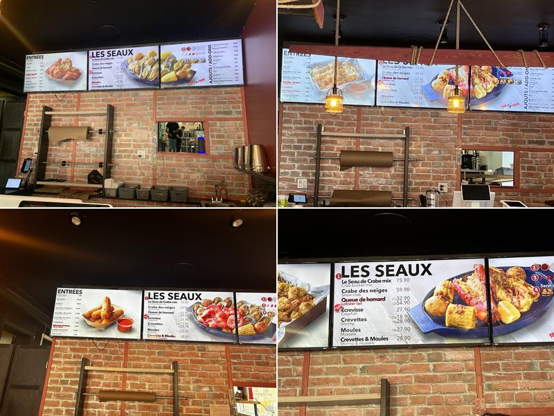 Seau de Crabe Restaurant Menu