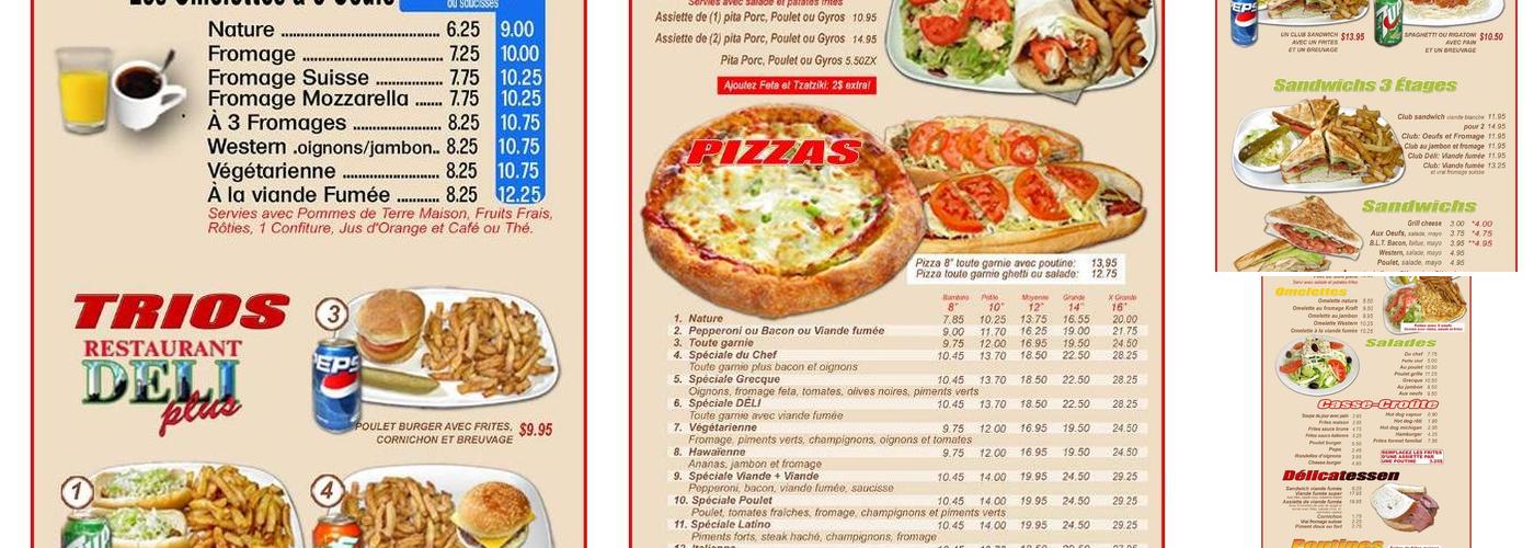 Déli Plus Menu
