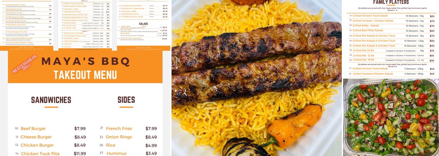 MAYA’S BBQ Menu