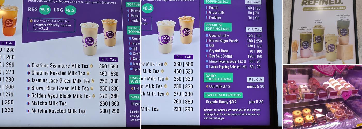 Chatime Menu