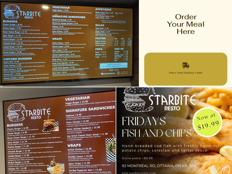 Starbite Resto Menu