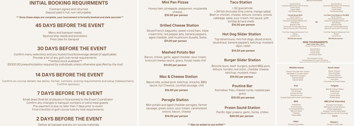 West Coast Grill Menu