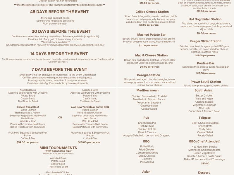 West Coast Grill Menu