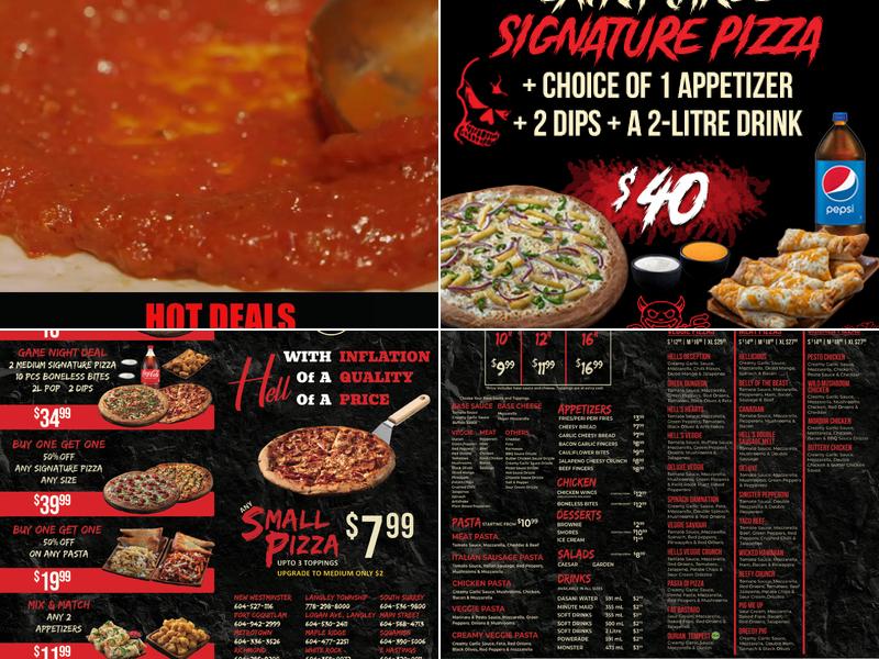Hellcrust Pizza - Port Coquitlam Menu