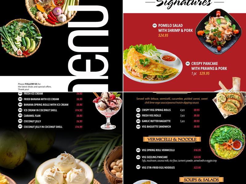 Old Man Pho Menu