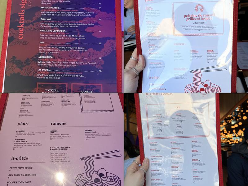 Iru Izakaya Ste-Foy Menu