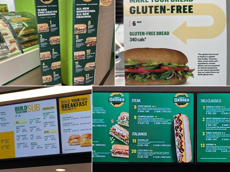 Subway Menu