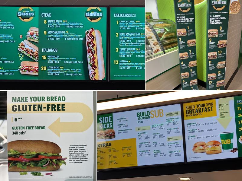 Subway Menu