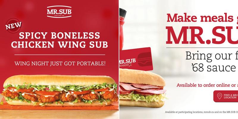 Mr. Sub Menu