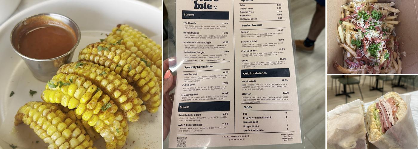 Mom's Bite Menu