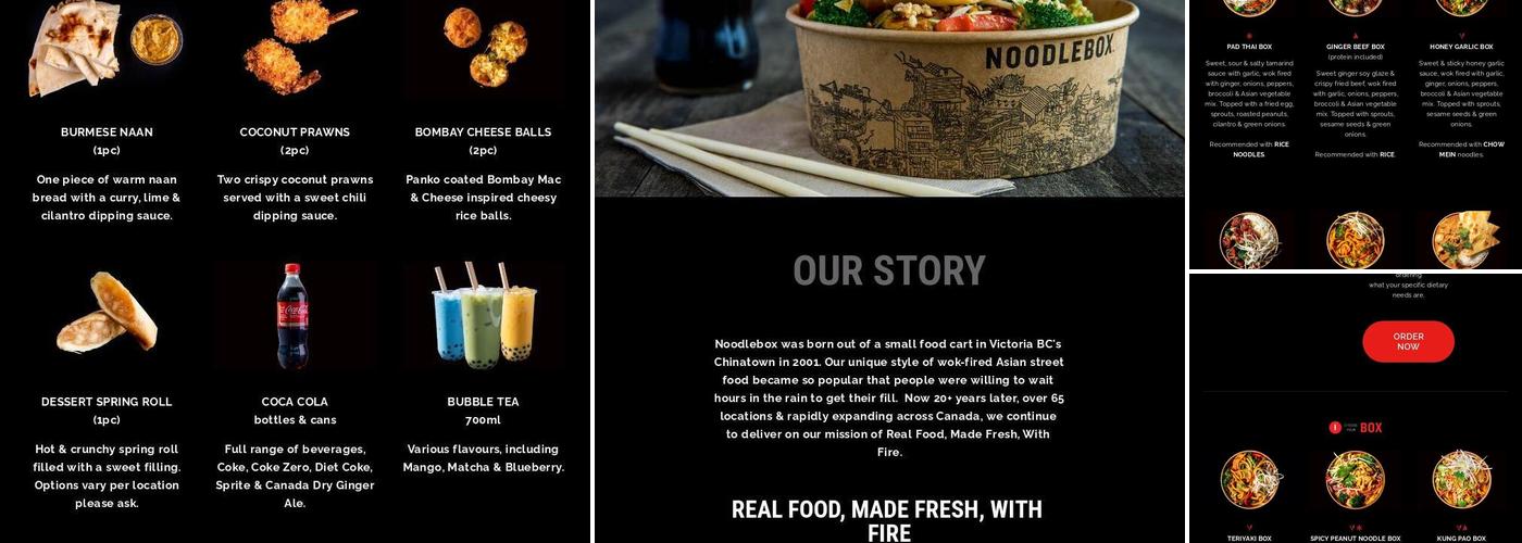 Noodlebox Menu