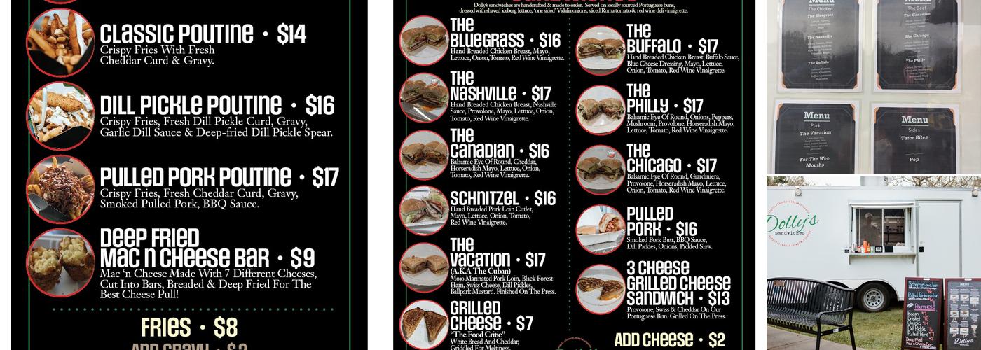 Dolly's Sandwiches (Food Trailer) Menu