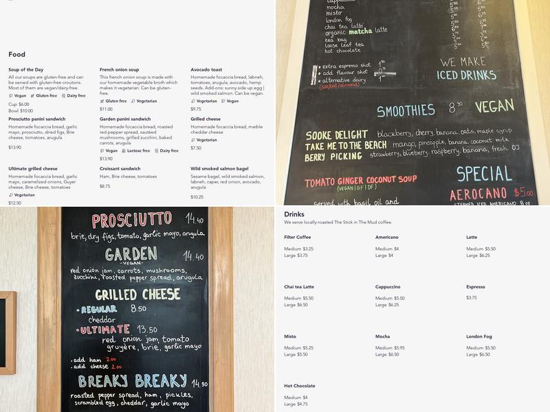 island tarts cafe and catering Menu