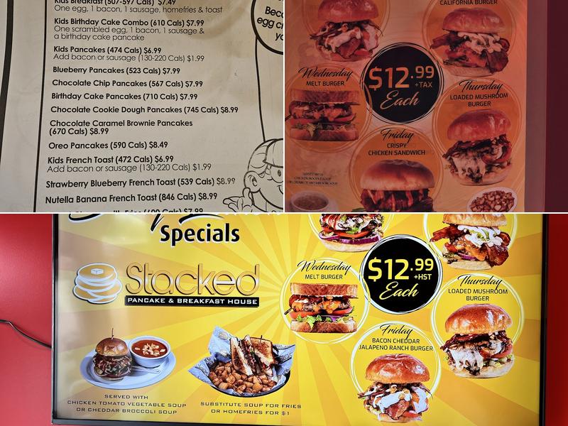 Stacked Pancake & Breakfast House, Stratford Menu