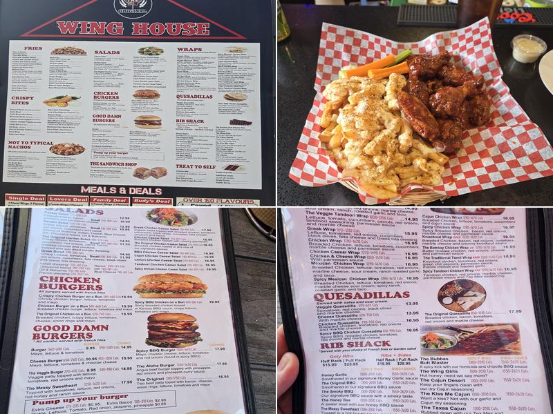 WInghouse Sundridge Menu