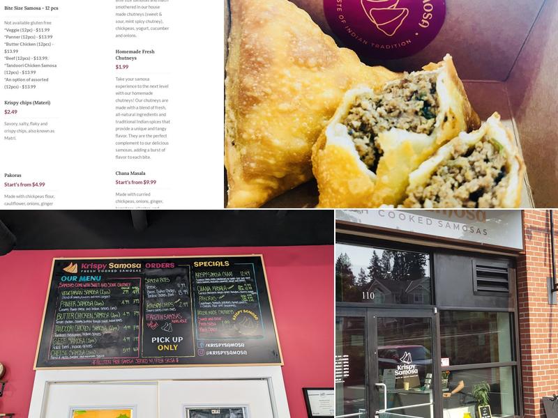 Krispy Samosa Menu