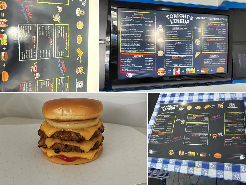 Ferda Boyz Burgers Menu