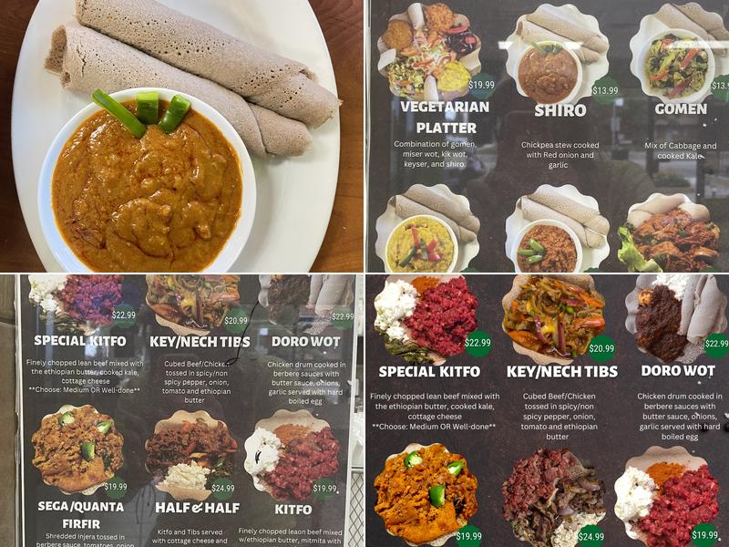Ethiopian Kitchen Menu