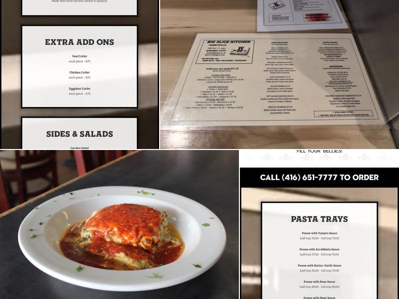 BIG SLICE KITCHEN Menu