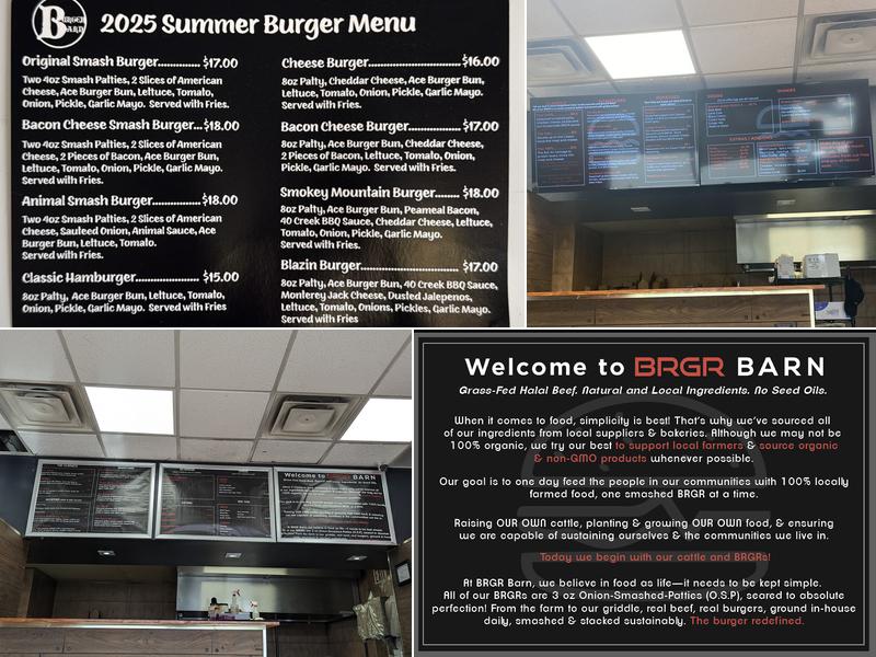 Brgr Barn Menu