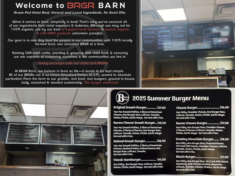Brgr Barn Menu