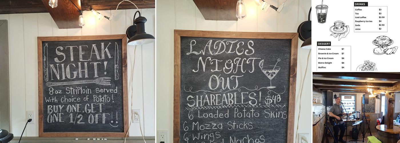 Bistro on Route 380 Menu