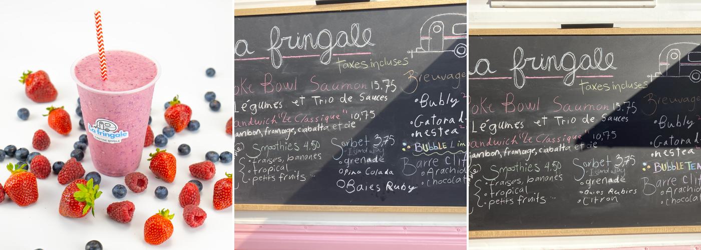 Cantine Mobile La Fringale Menu