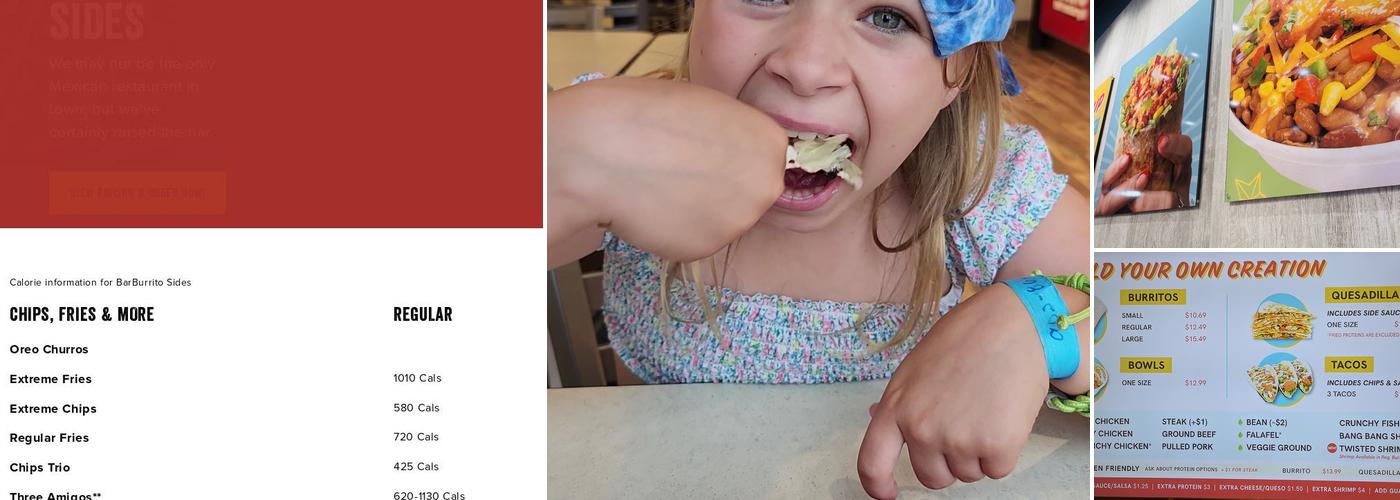 barBURRITO Menu