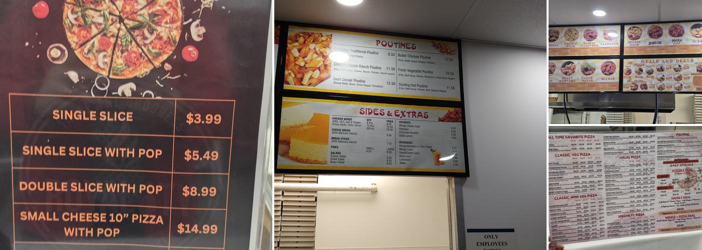 Royality Pizza and Chicken Menu