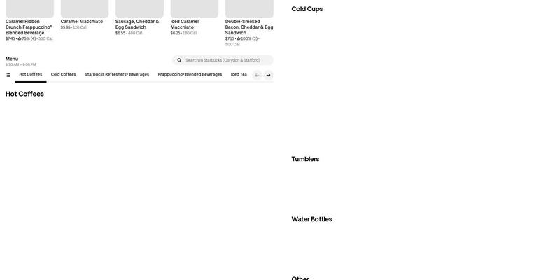 Starbucks Menu