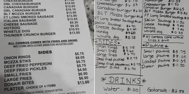 Wallace's Curbside Cravings Menu