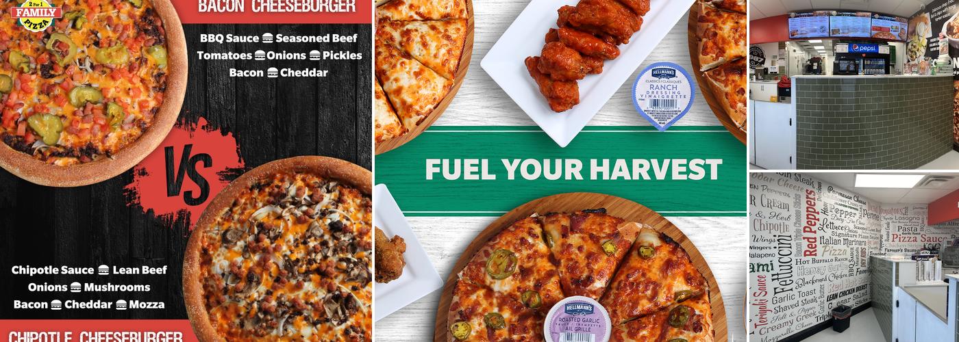 2 for 1 Family Pizza 🍕 Cedarbrae Menu