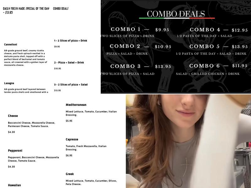 Pronto Pizza Menu