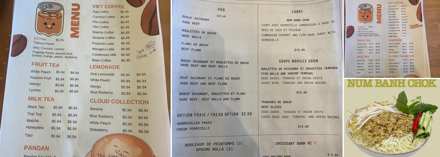 NHASANG Menu
