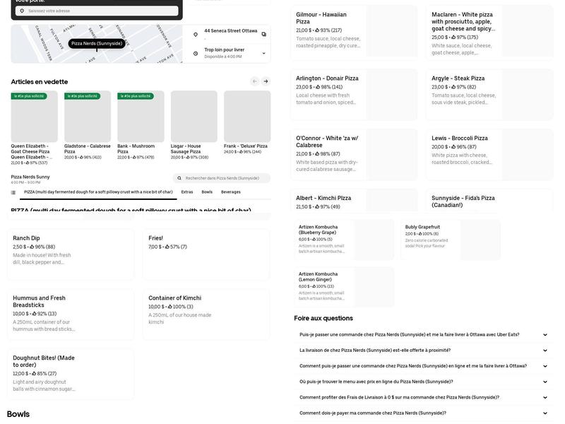 Pizza Nerds (Old Ottawa South) Menu
