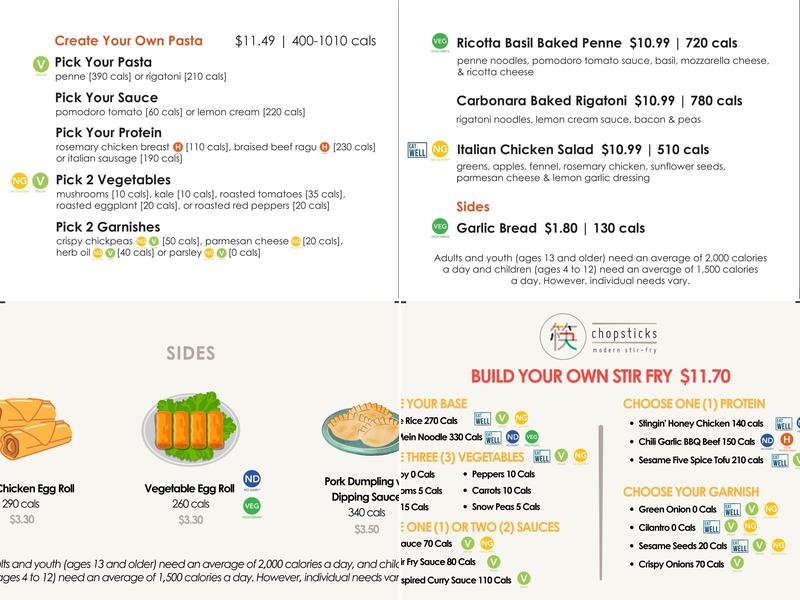 The Kitchen Exchange Menu