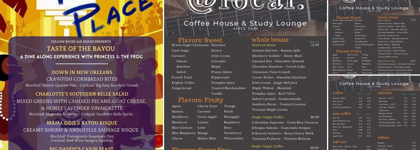 @Local Coffeehouse & Lounge Menu