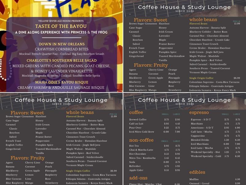 @Local Coffeehouse & Lounge Menu