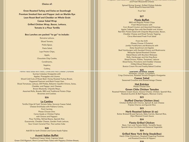 Winners Sports Bar and Grill Menu