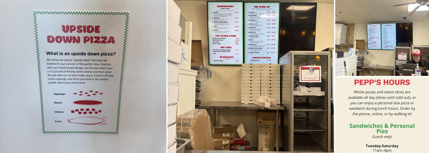 Pepp's Pizzeria Menu